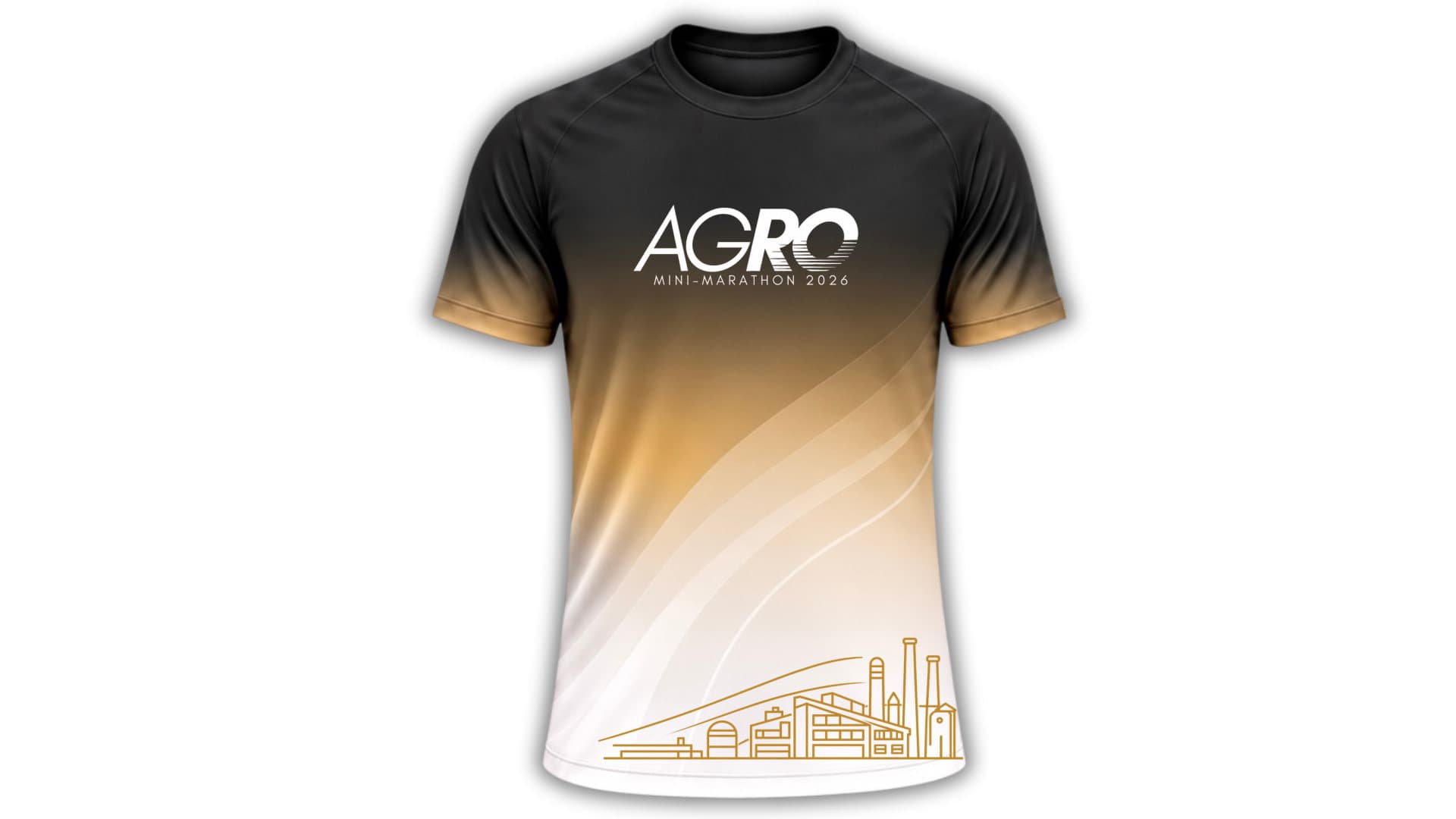 เสื้อที่ระลึกด้านหน้า AGRO MINI MARATHON 2026